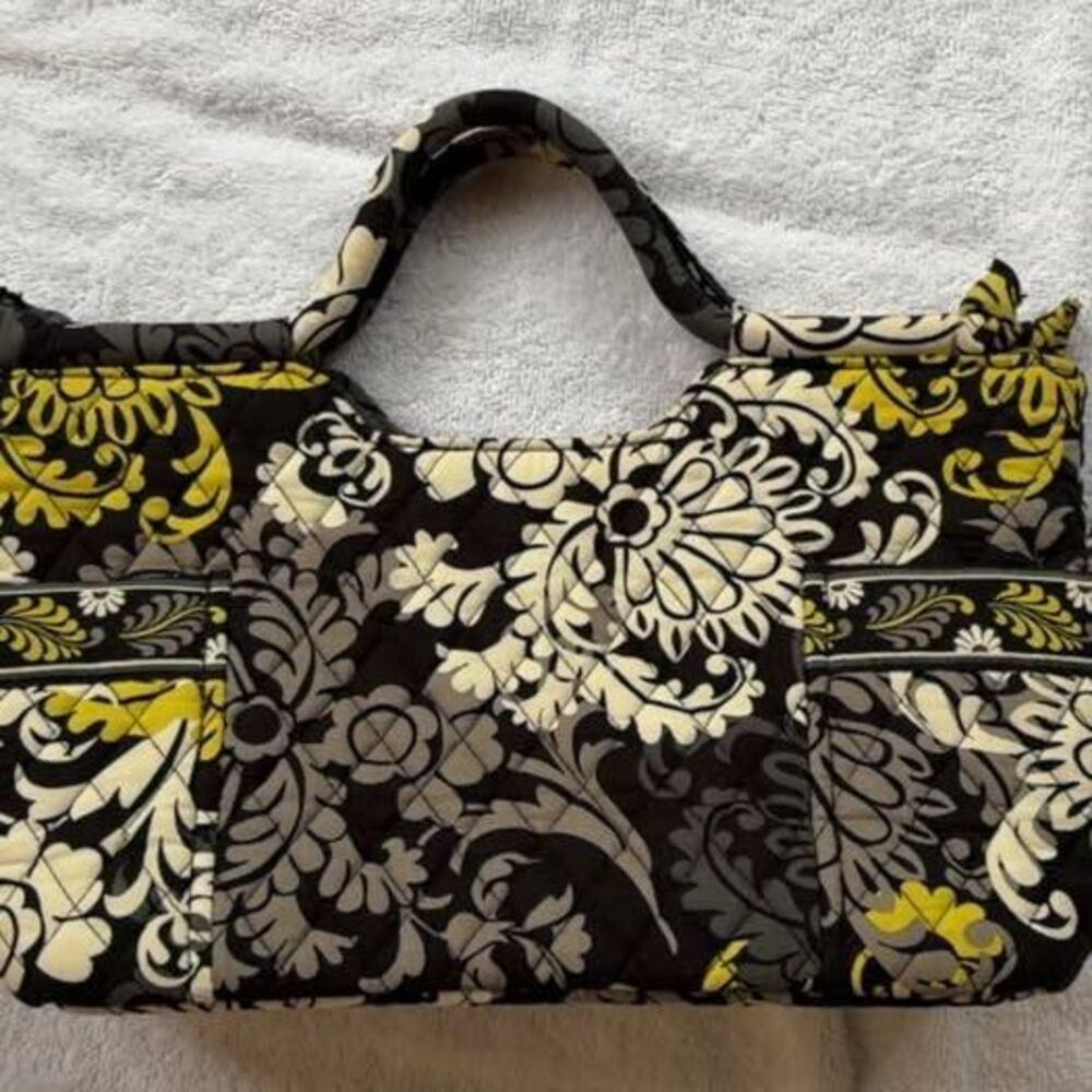 Vera Bradley Gabby Satchel Handbag Baroque Patttern Retired 2013 Purse